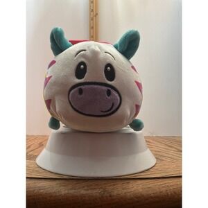Bun Bun! Zebra stacking Plush Toy with rainbow Striped Pattern Zebra